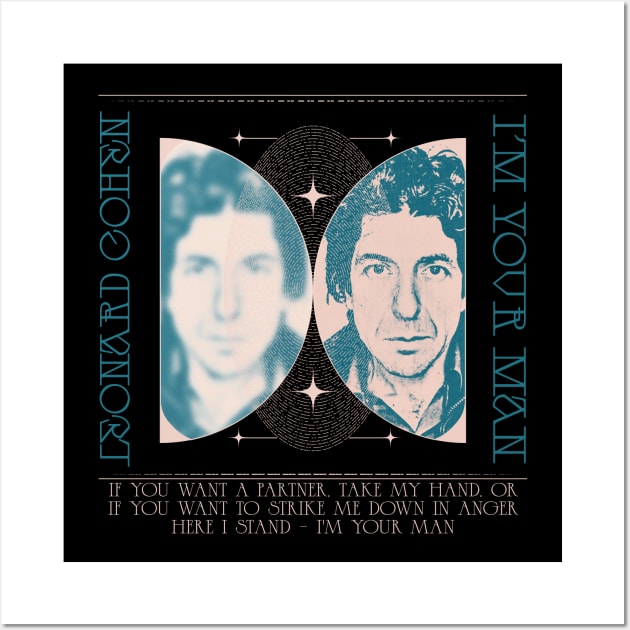 Leonard Cohen /// Aesthetic Fan Art Design Wall Art by unknown_pleasures